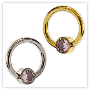 Piercing Argola Decorada Fecho Captive Titânio F136