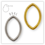 Piercing Argola Decorada Fecho Click Aço 316L