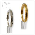 Piercing Argola Decorada Fecho Click Prata 925