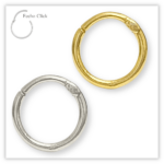 Piercing Argola Decorada Fecho Click Prata 925