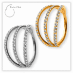 Piercing Argola Decorada Fecho Click Titânio F136