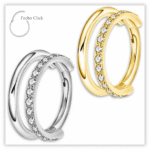 Piercing Argola Decorada Fecho Click Titânio F136