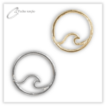 Piercing Argola Decorada Fecho Torção Prata 925