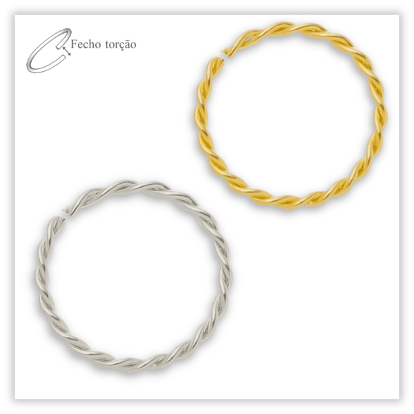 Piercing Argola Decorada Fecho Torção Prata 925