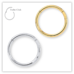 Piercing Argola Segmento básico Fecho Click Aço 316L