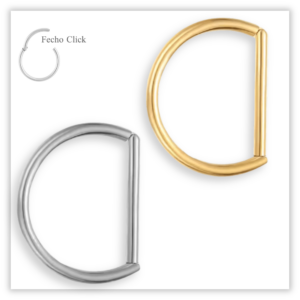 Piercing Argola Segmento básico Fecho Click Aço 316L
