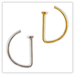 Piercing Argolinha D-ring G-ring Prata 925