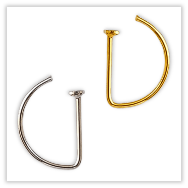 Piercing Argolinha D-ring G-ring Prata 925