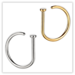 Piercing Argolinha D-ring G-ring Titânio F136
