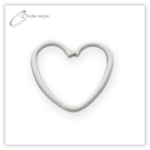 Piercing Daith / Coração Fecho Torção Latão