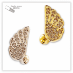 Piercing Reto Decorado Fecho Rosca externa Latão