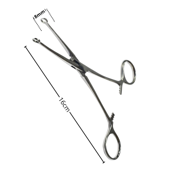 Pinça para aplicação de piercing