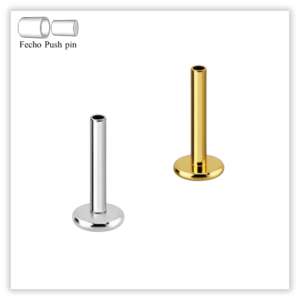 Haste para Piercing Labret titânio (Push pin)